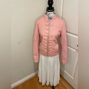 Baccini Faux Leather Pink Jacket